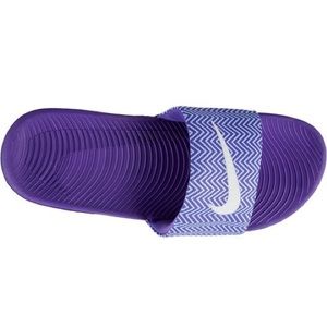 nike kawa slide purple